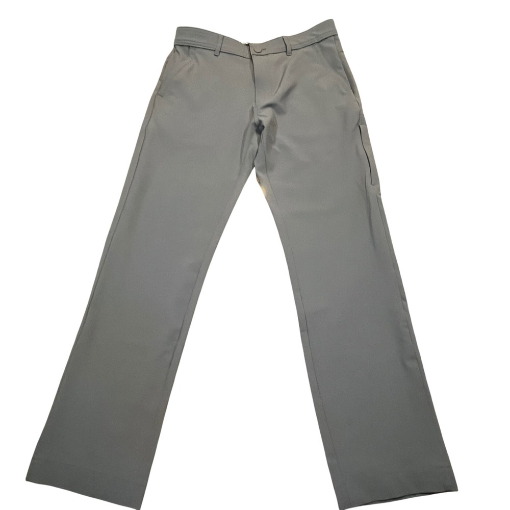 Hurley Mens Dri-FIT Chino Pants Grey 30x30 Flat Front Golf Casual Trousers‎